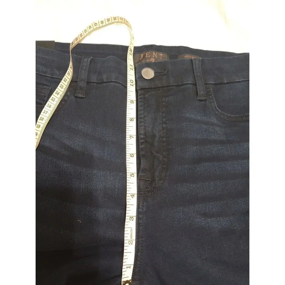 JEN 7 BY 7 FOR ALL MANKIND ANKLE Skinny Women Sz 12 New Stretch High-rise Blue - Picture 8 of 8